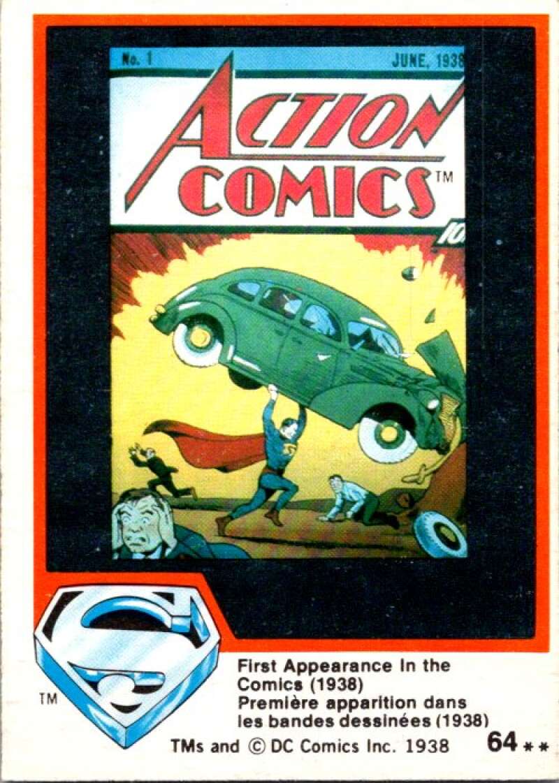 1978 OPC Superman #64 First Appearance Comics 1938   V51920 Image 1