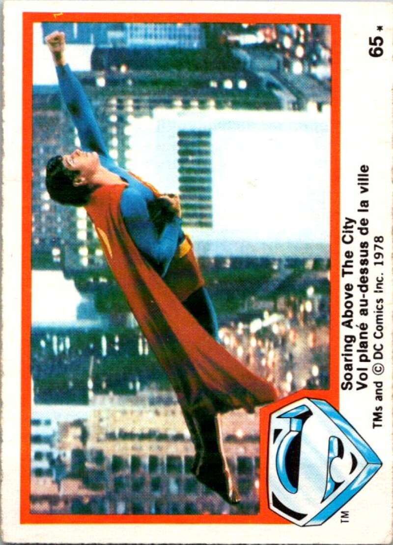 1978 OPC Superman #65 Soaring Above The City   V51924 Image 1