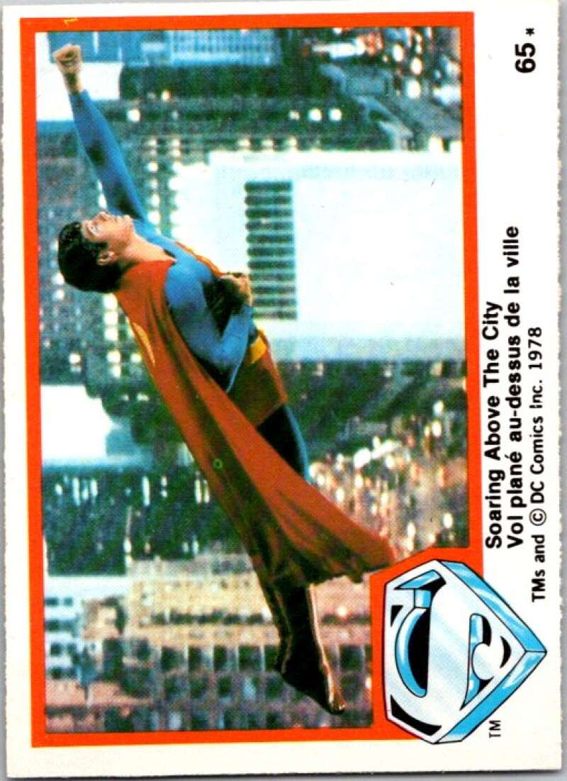 1978 OPC Superman #65 Soaring Above The City   V51925 Image 1