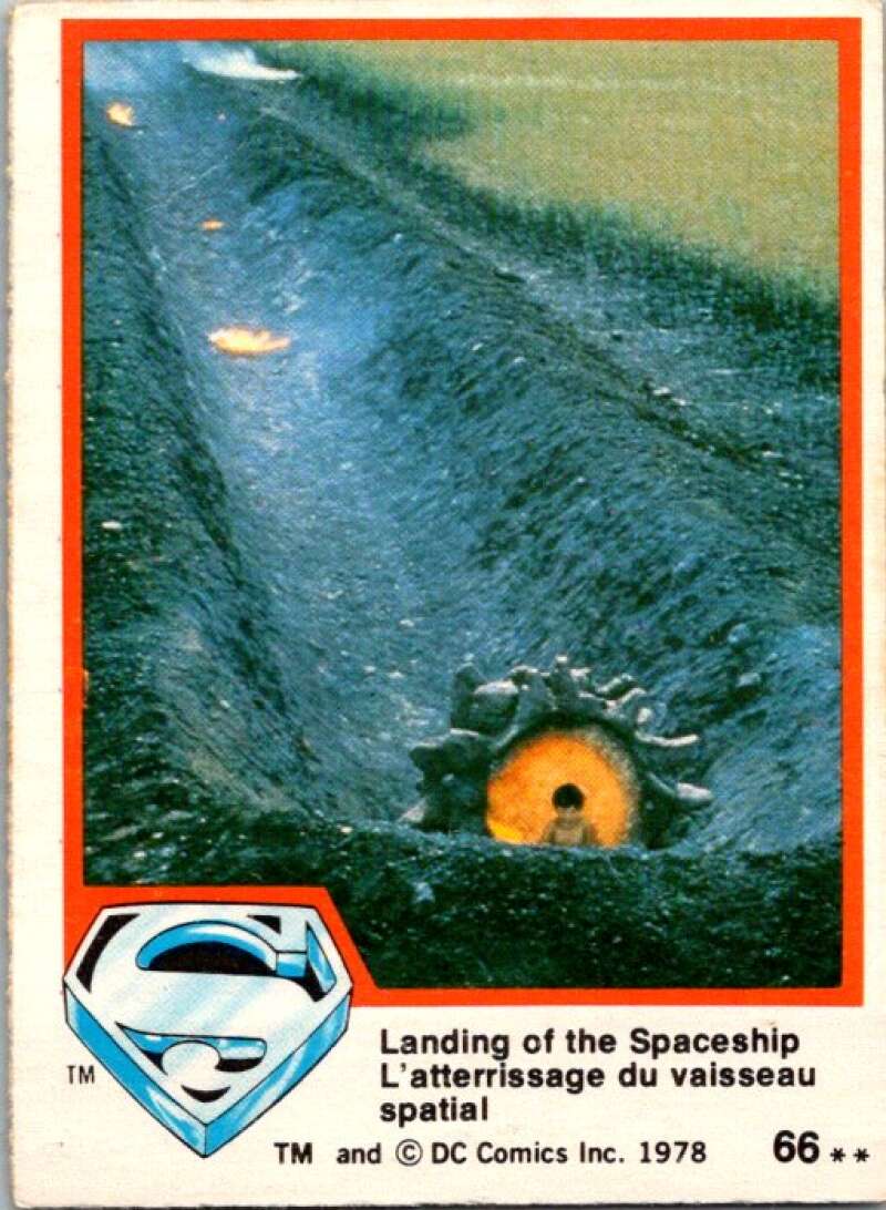 1978 OPC Superman #66 Landing of the Spaceship   V51930 Image 1