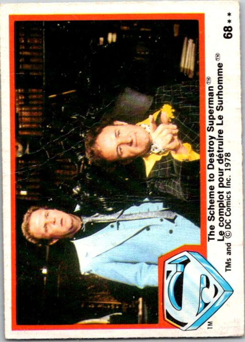 1978 OPC Superman #68 The Scheme to Destroy Superman   V51935 Image 1