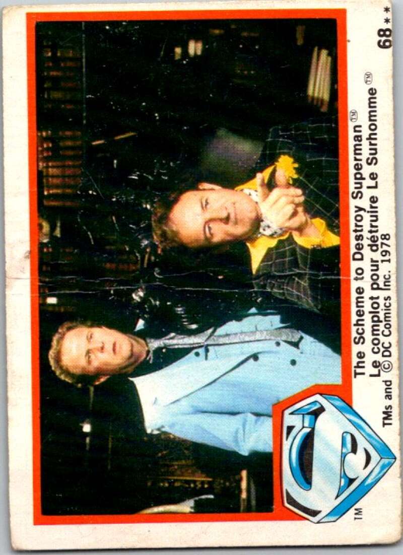 1978 OPC Superman #68 The Scheme to Destroy Superman   V51936 Image 1