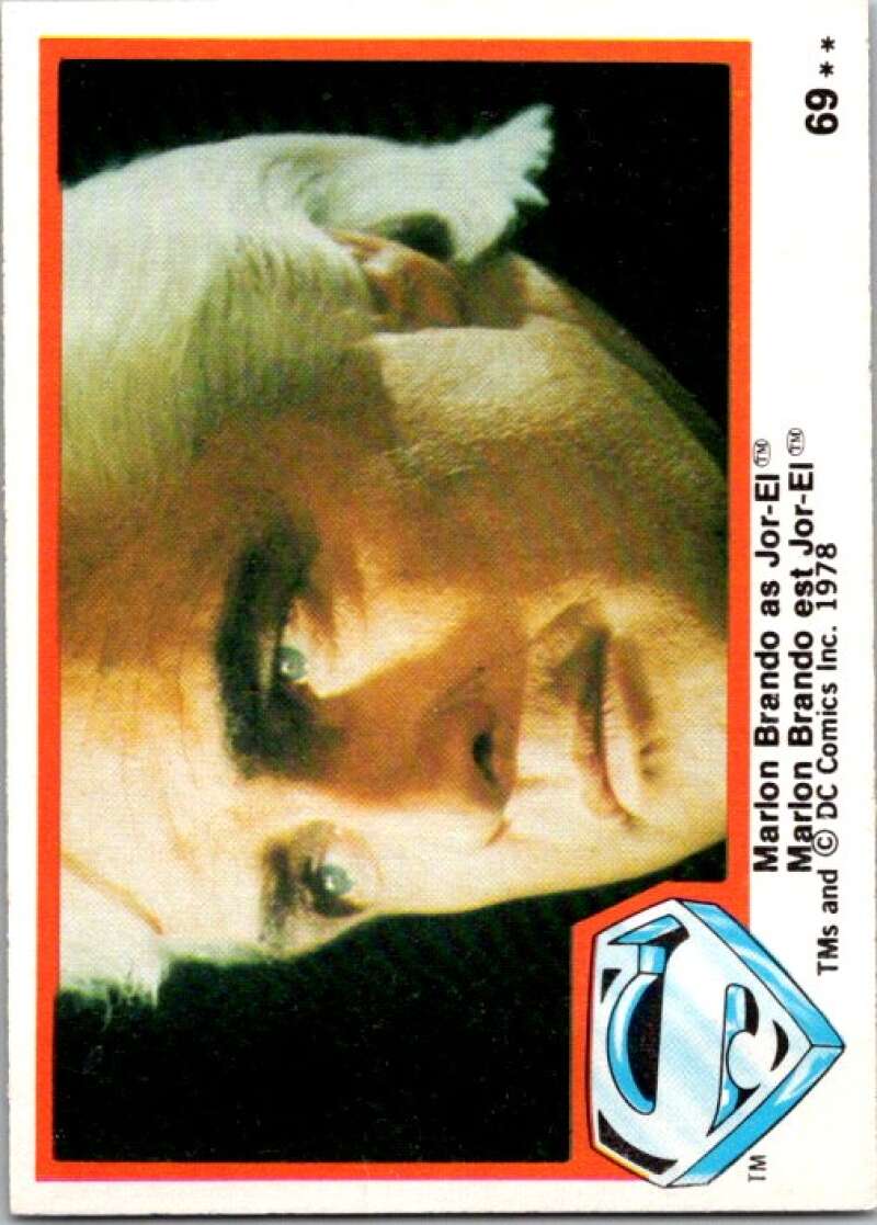 1978 OPC Superman #69 Marlon Brando as Jor-El   V51941 Image 1