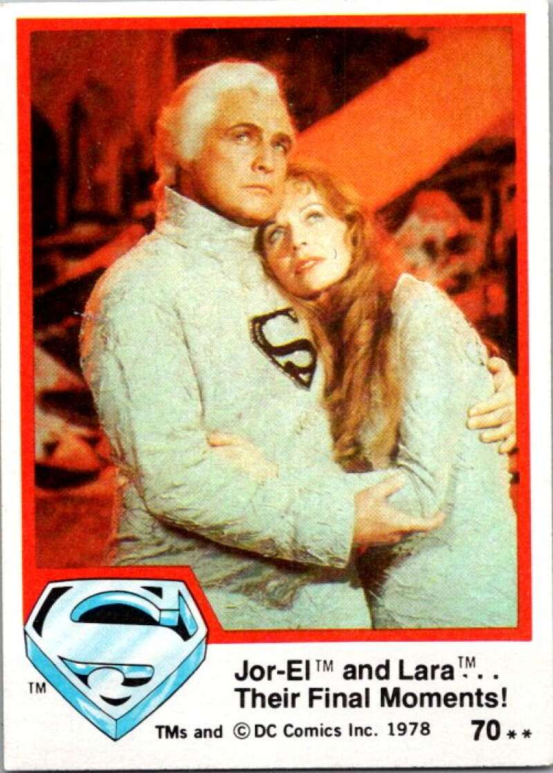 1978 Topps Superman #70 Jor-El and Lara..Final Moments!   V51945 Image 1