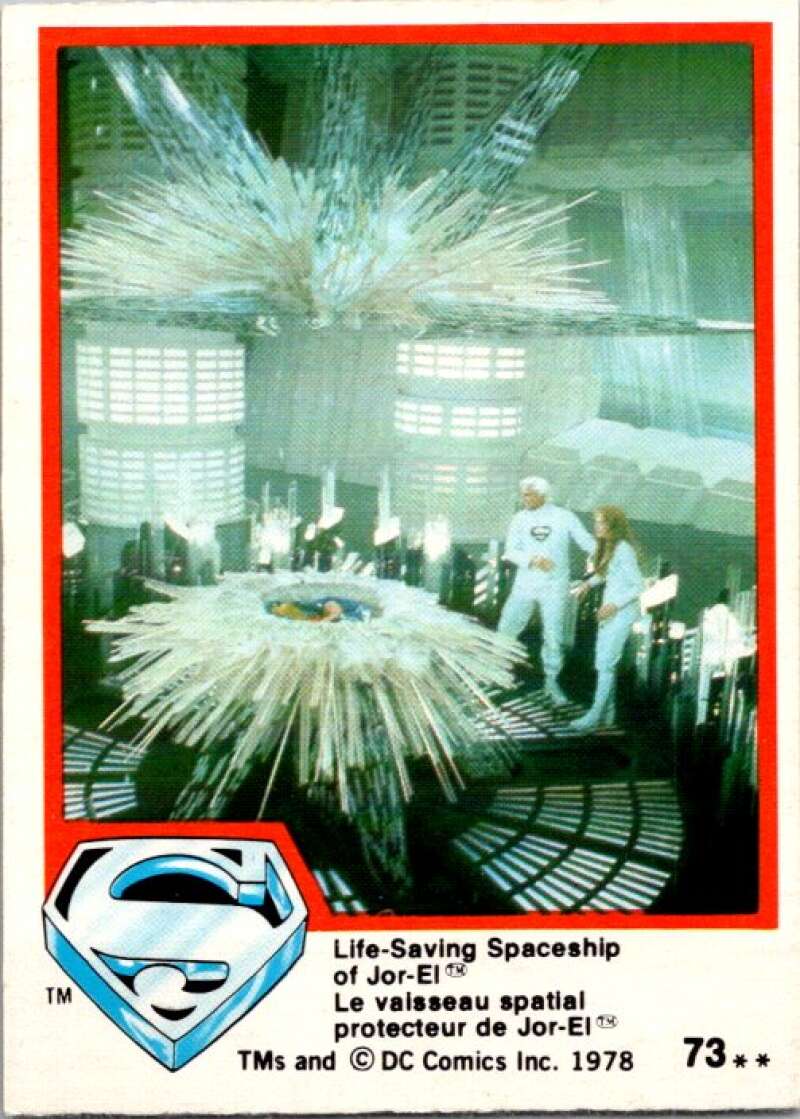 1978 OPC Superman #73 Life-Saving Spaceship of Jor-El   V51954 Image 1