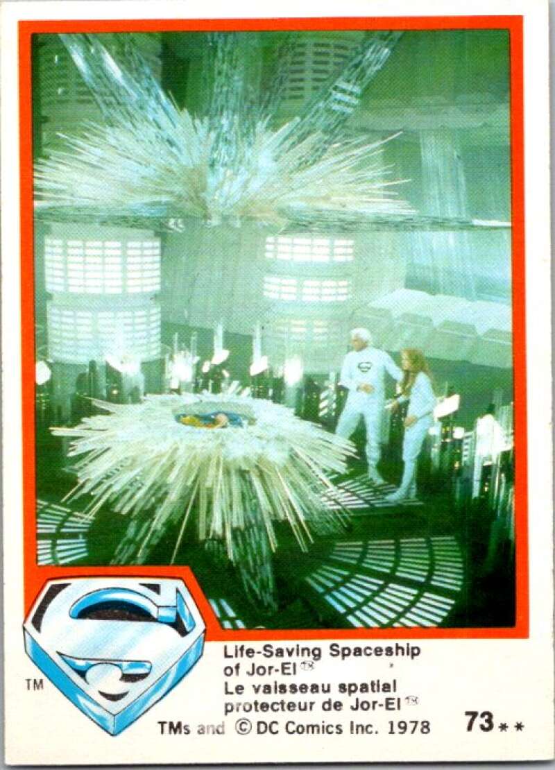 1978 OPC Superman #73 Life-Saving Spaceship of Jor-El   V51956 Image 1