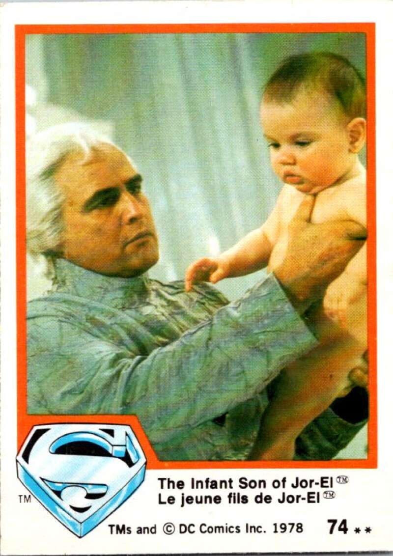 1978 OPC Superman #74 The Infant Son of Jor-El   V51958 Image 1