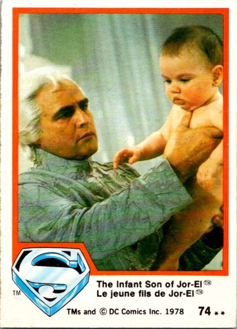1978 OPC Superman #74 The Infant Son of Jor-El   V51960 Image 1