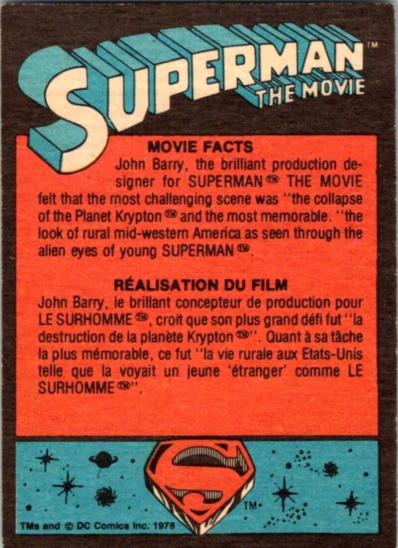1978 OPC Superman #74 The Infant Son of Jor-El   V51960 Image 2