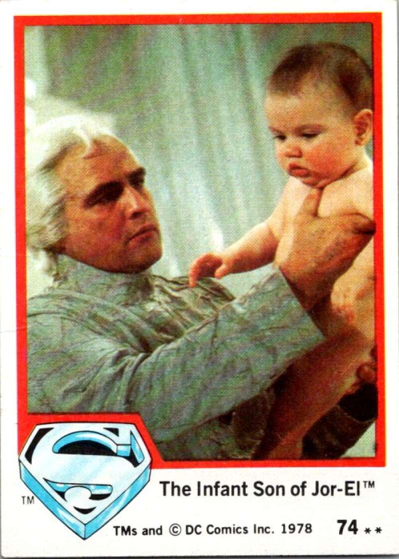 1978 Topps Superman #74 The Infant Son of Jor-El   V51964 Image 1