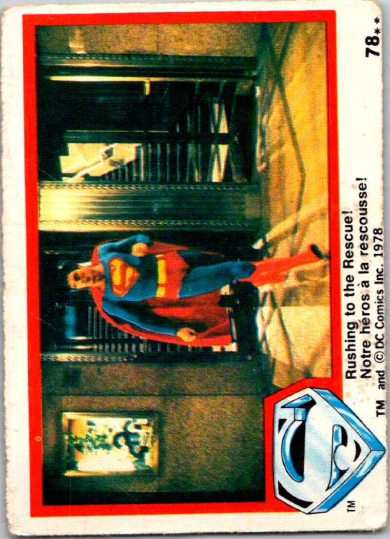 1978 OPC Superman #78 Rushing to the Rescue!   V51977 Image 1