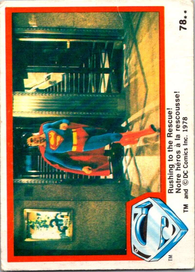 1978 OPC Superman #78 Rushing to the Rescue!   V51978 Image 1