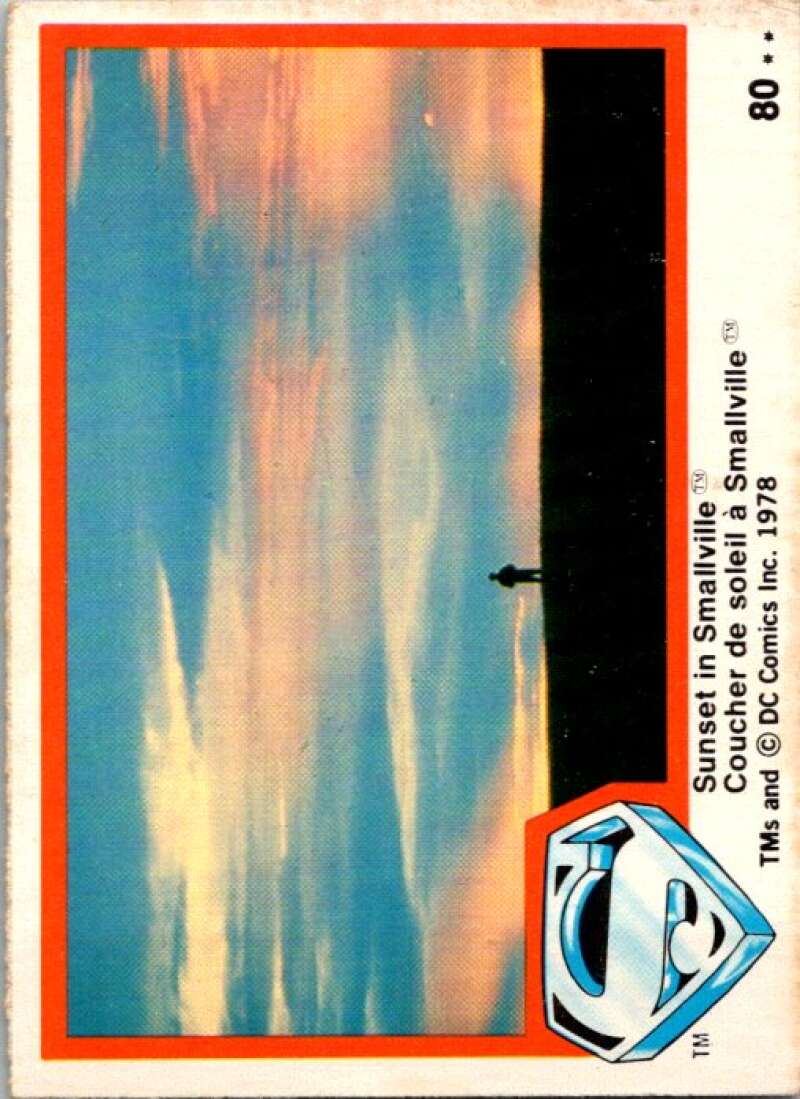 1978 OPC Superman #80 Sunset in Smallville   V51986 Image 1