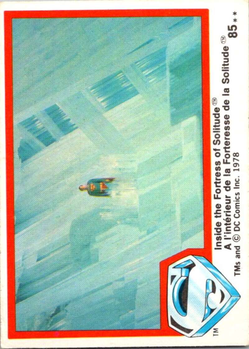 1978 OPC Superman #85 Inside the Fortress of Solitude   V52012 Image 1