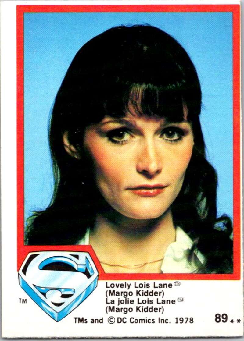 1978 OPC Superman #89 Lovely Lois Lane Margo Kidder   V52030 Image 1