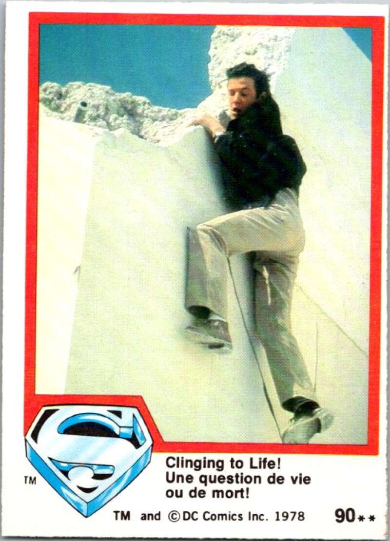 1978 OPC Superman #90 Clinging to Life!   V52036 Image 1