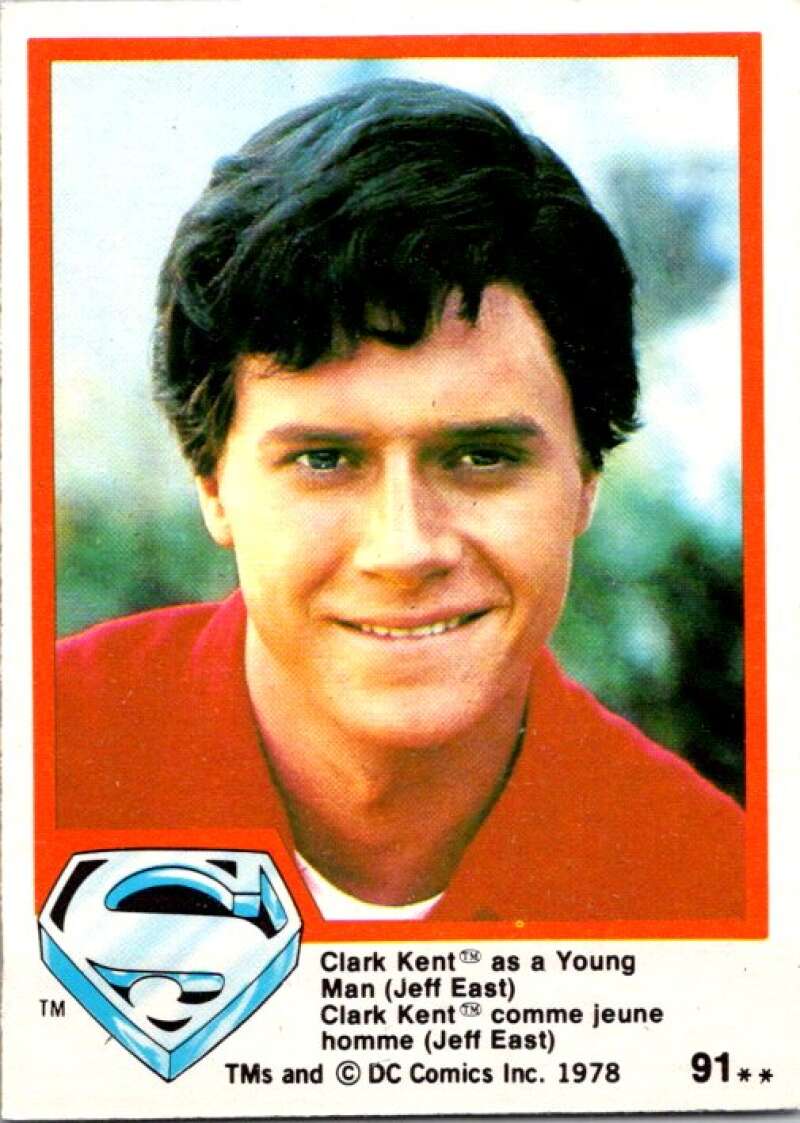 1978 OPC Superman #91 Clark Kent as Young Man Jeff East   V52038 Image 1