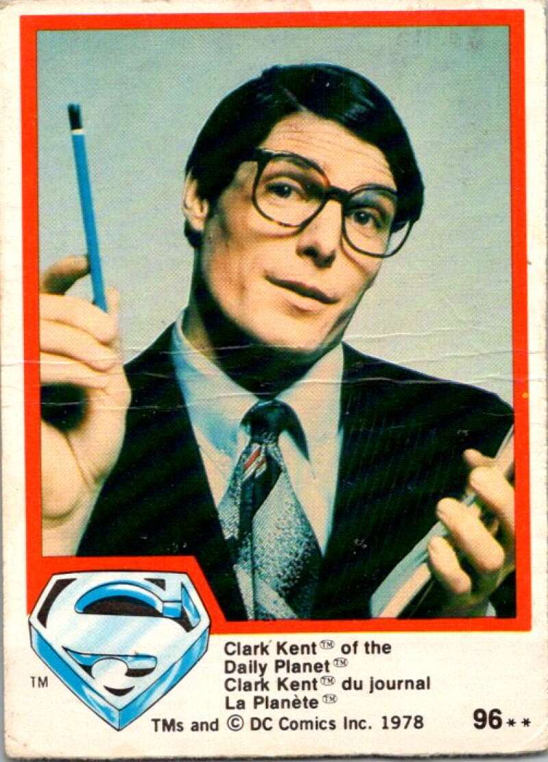 1978 OPC Superman #96 Clark Kent of the Daily Planet   V52053 Image 1