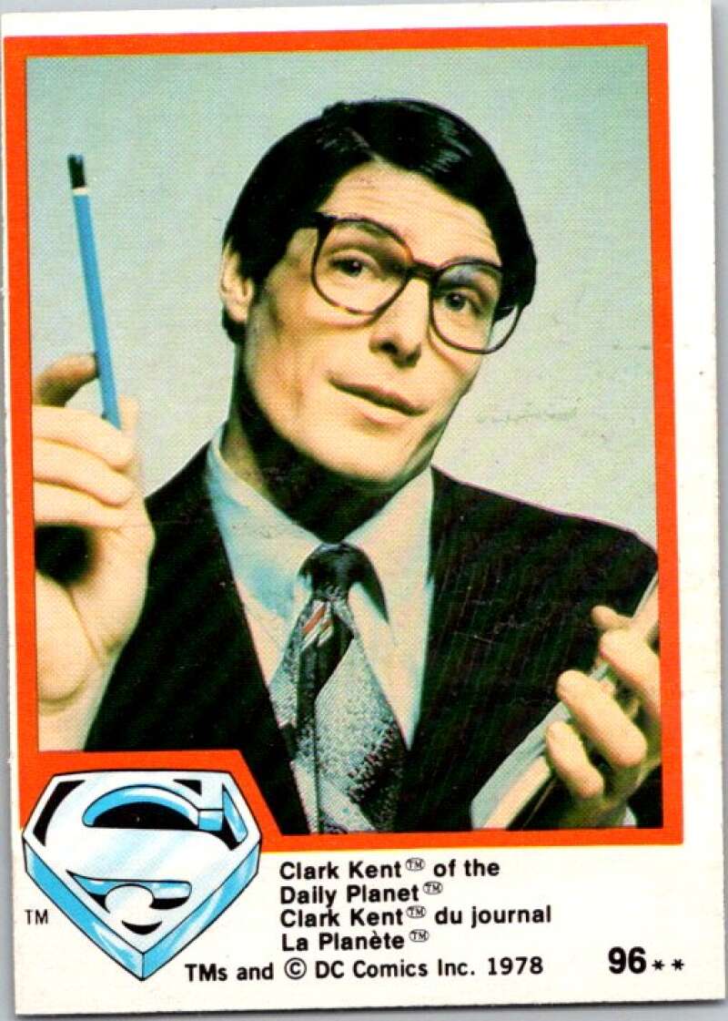1978 OPC Superman #96 Clark Kent of the Daily Planet   V52055 Image 1
