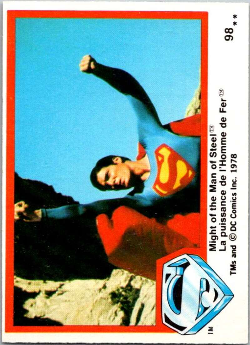 1978 OPC Superman #98 Christopher Reeve plays Clark   V52060 Image 1