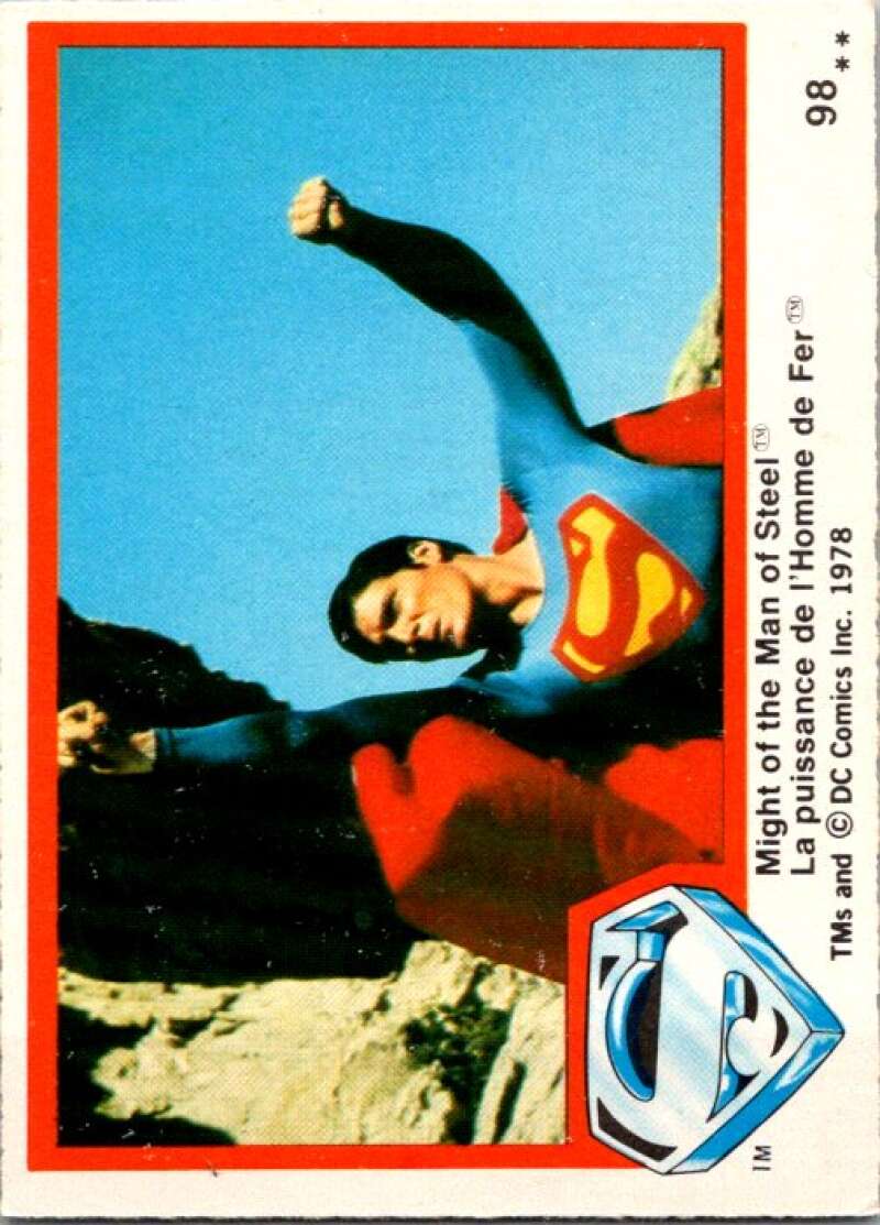 1978 OPC Superman #98 Christopher Reeve plays Clark   V52061 Image 1