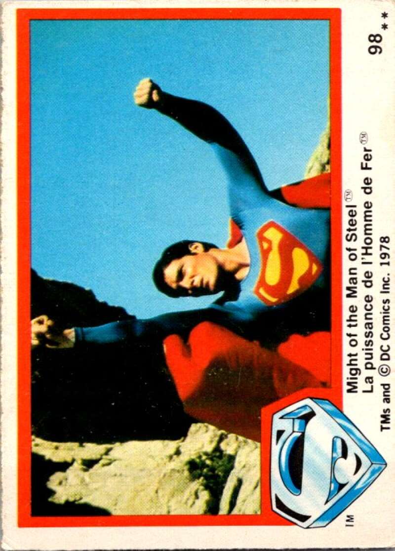 1978 OPC Superman #98 Christopher Reeve plays Clark   V52062 Image 1