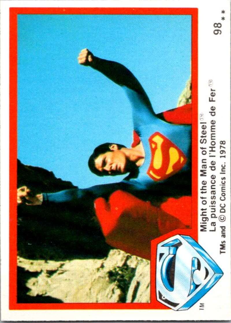 1978 OPC Superman #98 Christopher Reeve plays Clark   V52063 Image 1