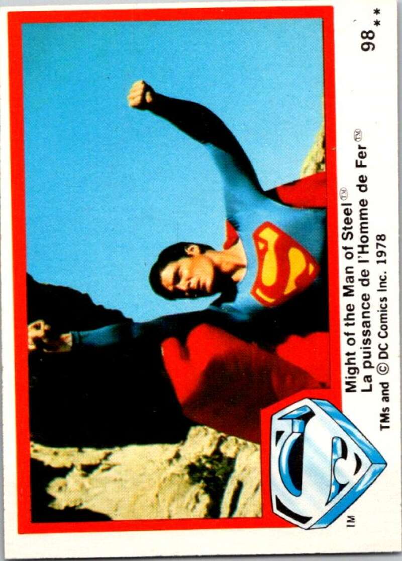 1978 OPC Superman #98 Christopher Reeve plays Clark   V52064 Image 1