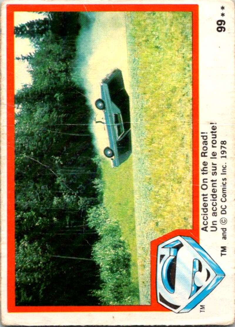 1978 OPC Superman #99 Accident On the Road!   V52065 Image 1