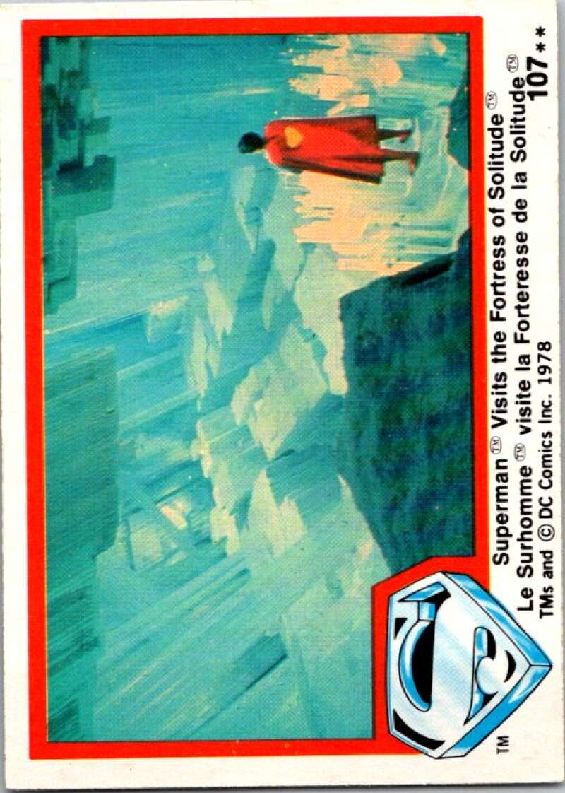 1978 OPC Superman #107 Superman Visits the Fortress  V52092 Image 1