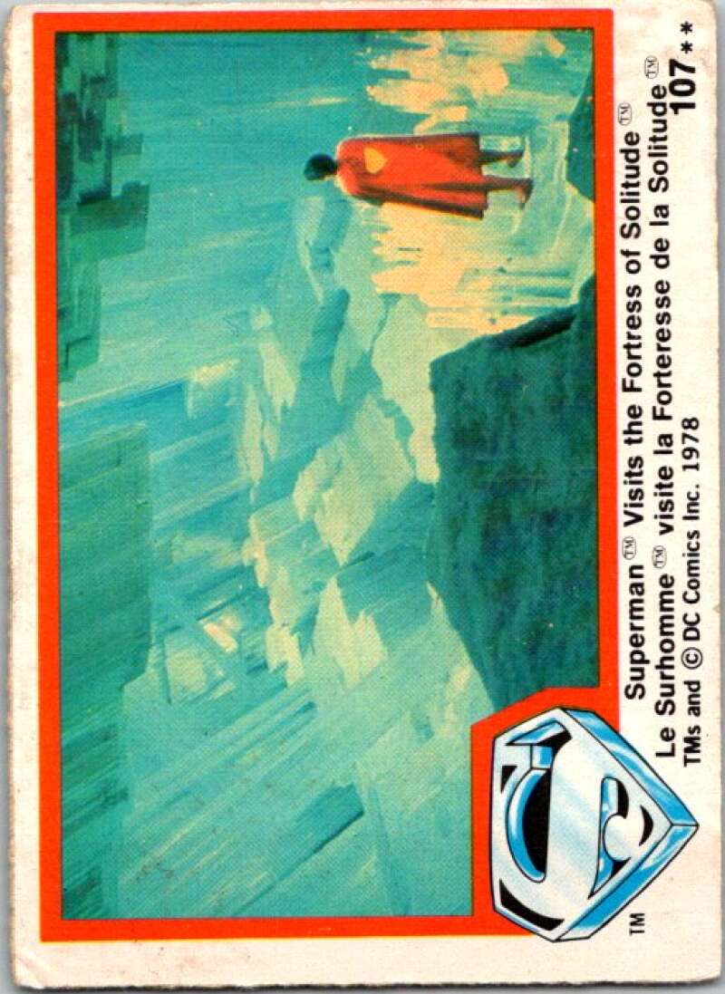 1978 OPC Superman #107 Superman Visits the Fortress  V52093 Image 1