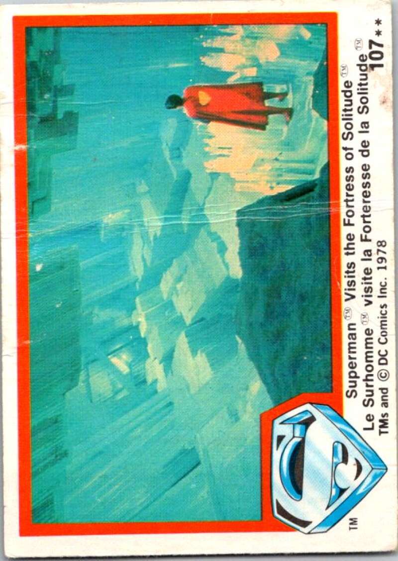 1978 OPC Superman #107 Superman Visits the Fortress  V52095 Image 1