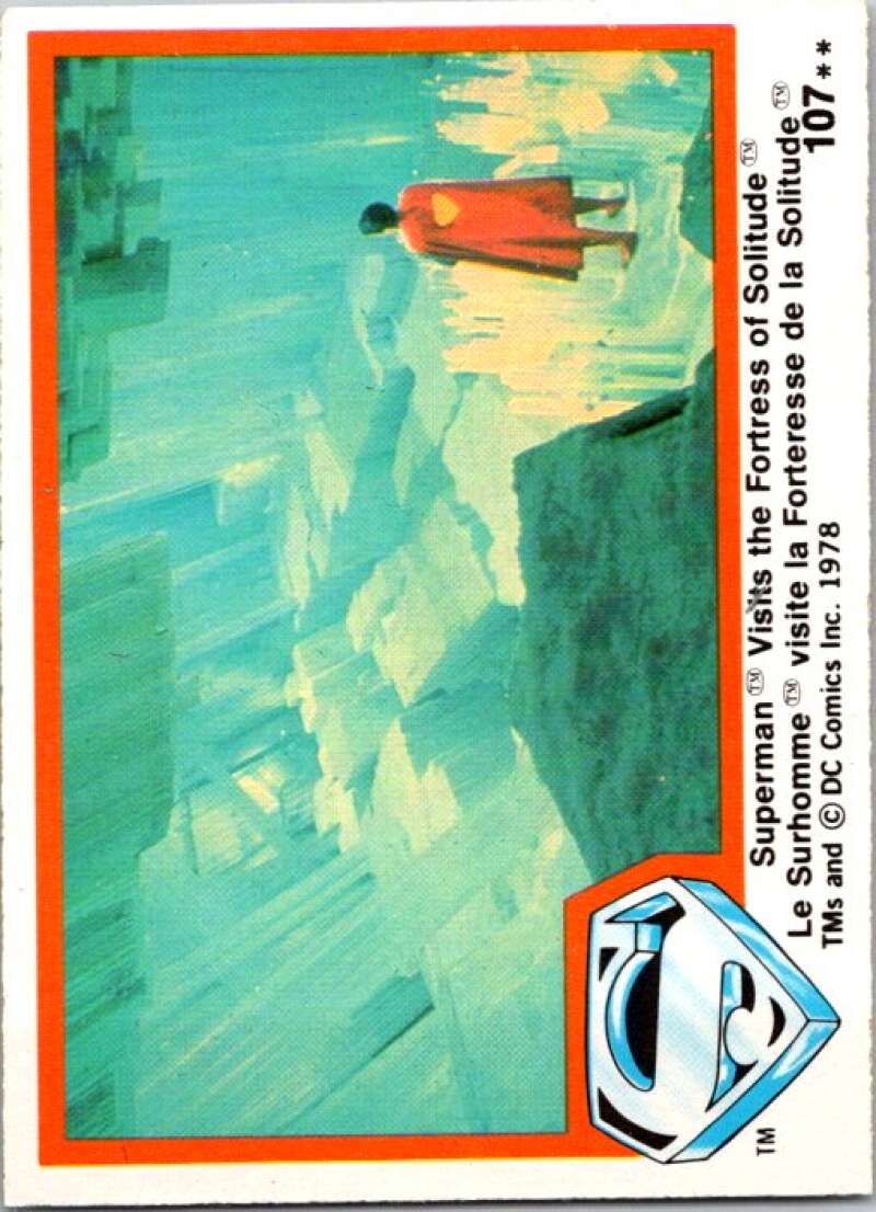 1978 OPC Superman #107 Superman Visits the Fortress  V52097 Image 1