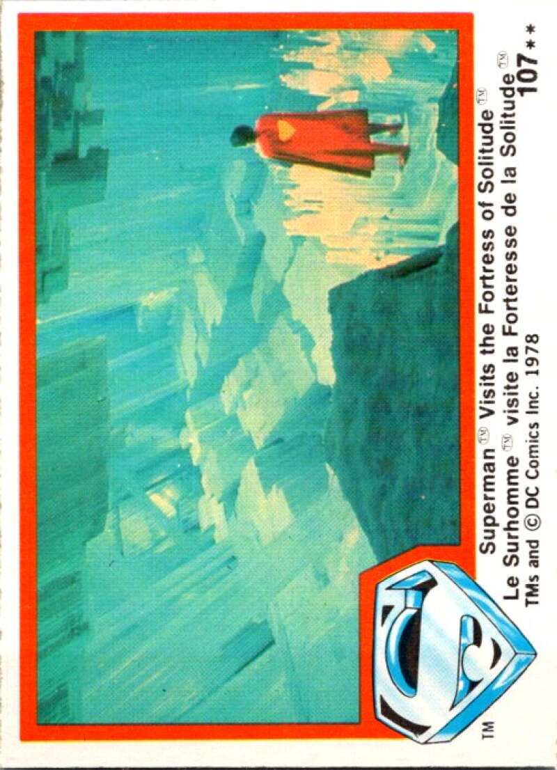 1978 OPC Superman #107 Superman Visits the Fortress  V52098 Image 1
