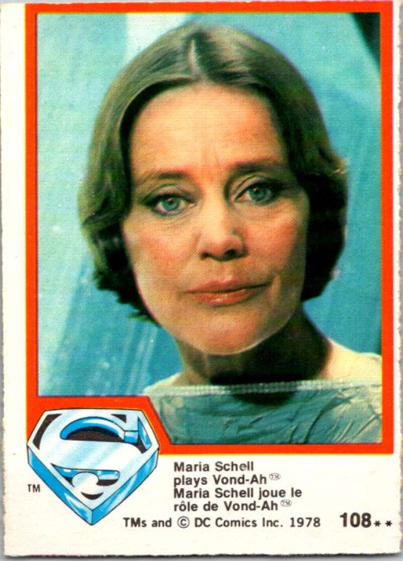 1978 OPC Superman #108 Maria Schell plays Vond-Ah   V52100 Image 1