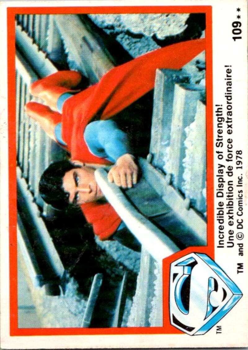 1978 OPC Superman #109 Incredible Display of Strength!   V52103 Image 1