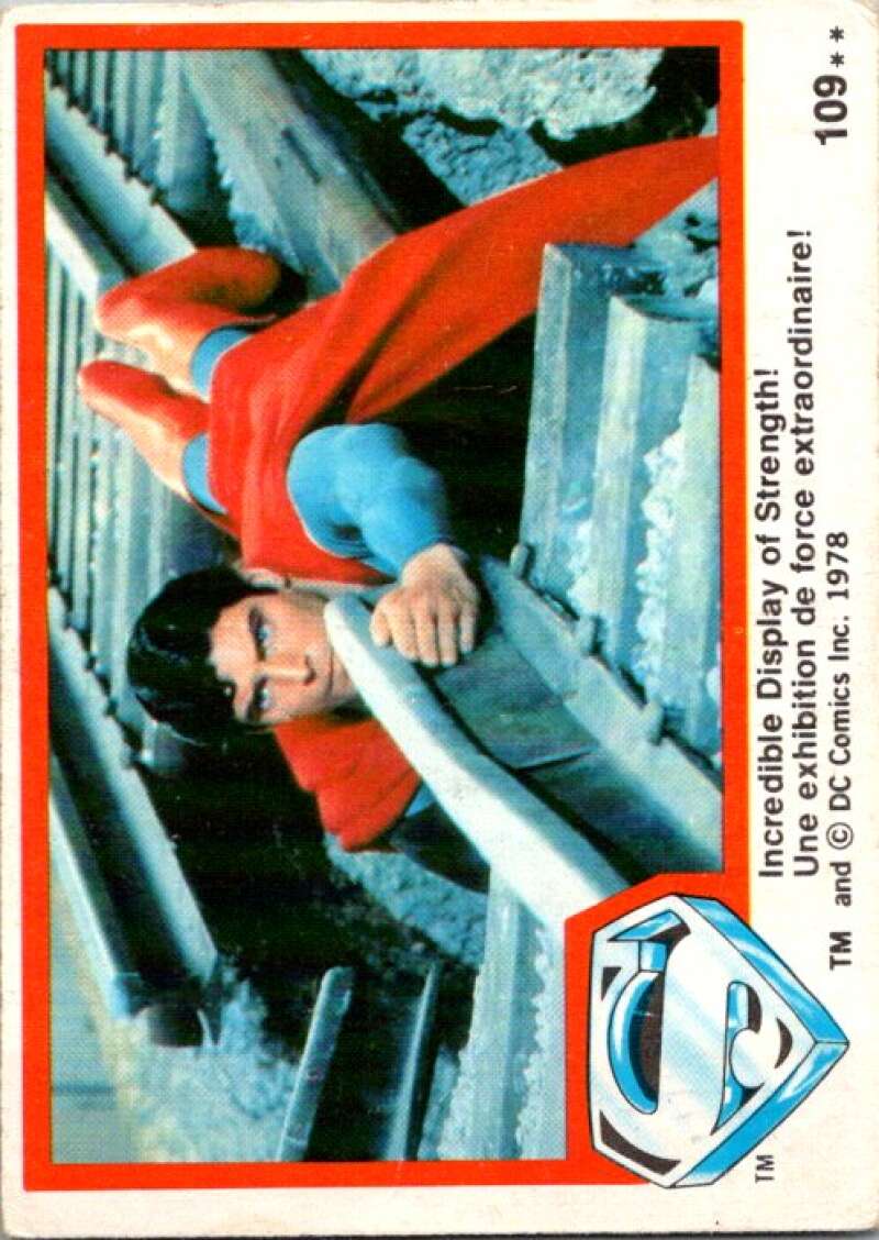 1978 OPC Superman #109 Incredible Display of Strength!   V52104 Image 1