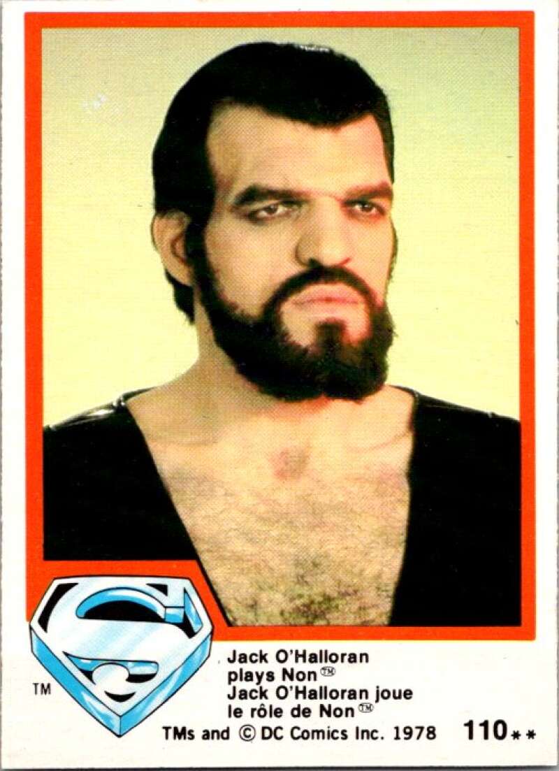 1978 OPC Superman #110 Jack O'Halloran plays Non   V52105 Image 1