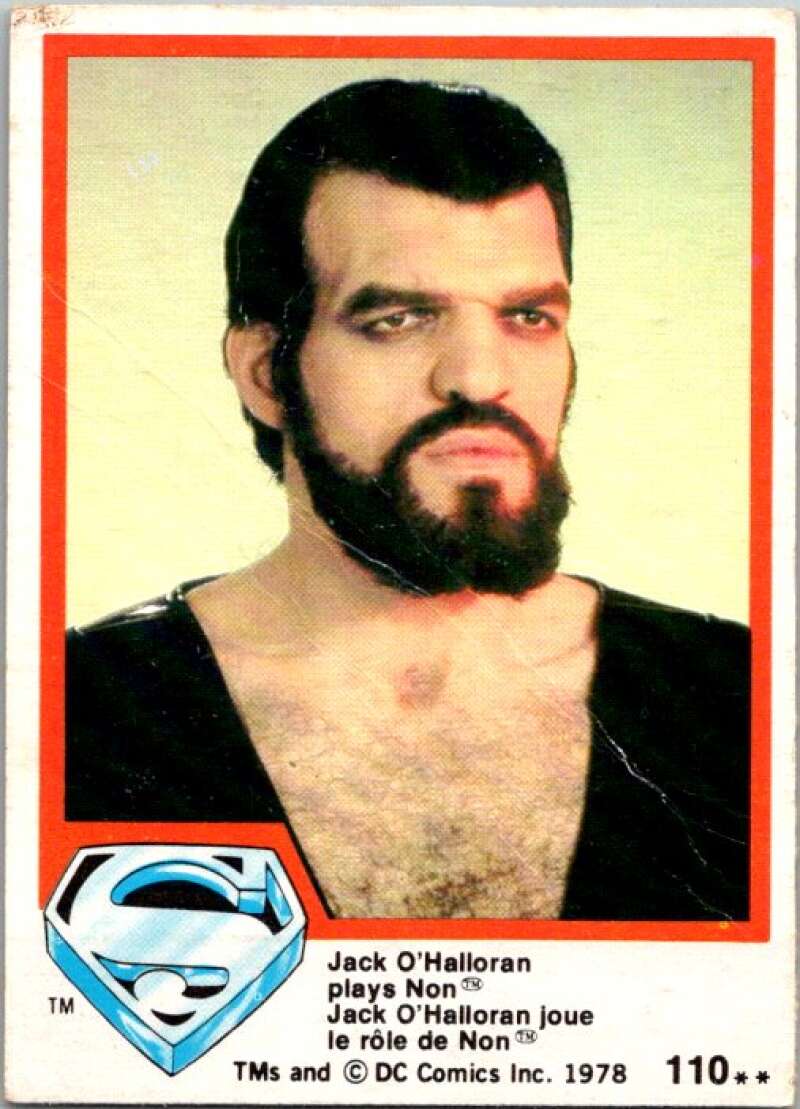 1978 OPC Superman #110 Jack O'Halloran plays Non   V52106 Image 1