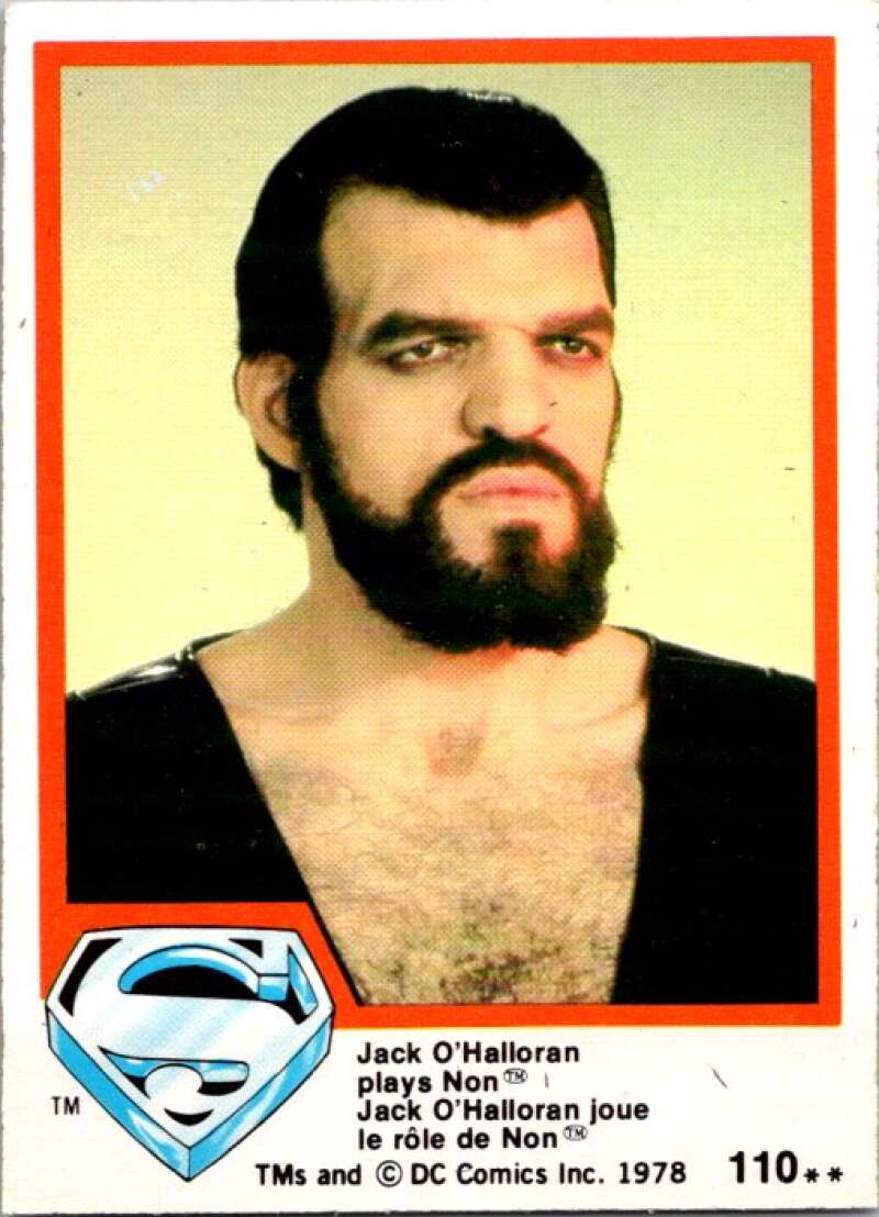 1978 OPC Superman #110 Jack O'Halloran plays Non   V52107 Image 1