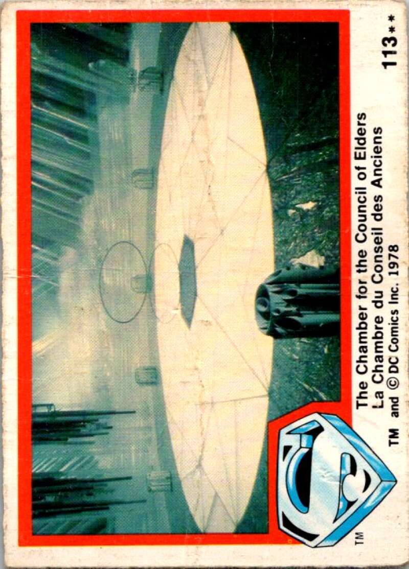 1978 OPC Superman #113 The Chamber of Council of Elders   V52120 Image 1