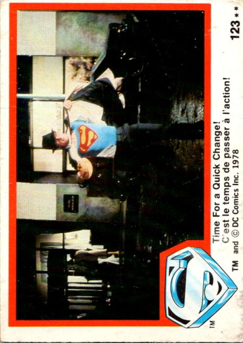 1978 OPC Superman #123 Time For a Quick Change!   V52156 Image 1