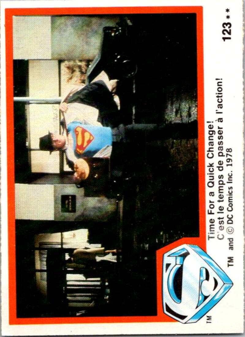 1978 OPC Superman #123 Time For a Quick Change!   V52157 Image 1