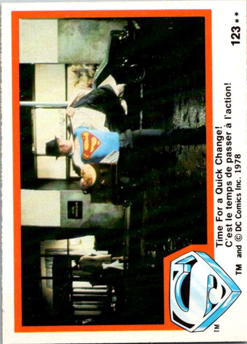1978 OPC Superman #123 Time For a Quick Change!   V52158 Image 1