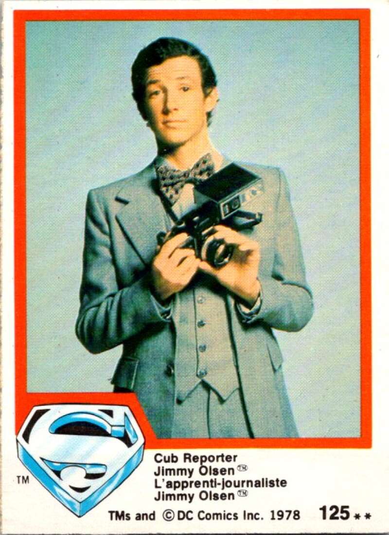 1978 OPC Superman #125 Cub Reporter Jimmy Olsen   V52161 Image 1
