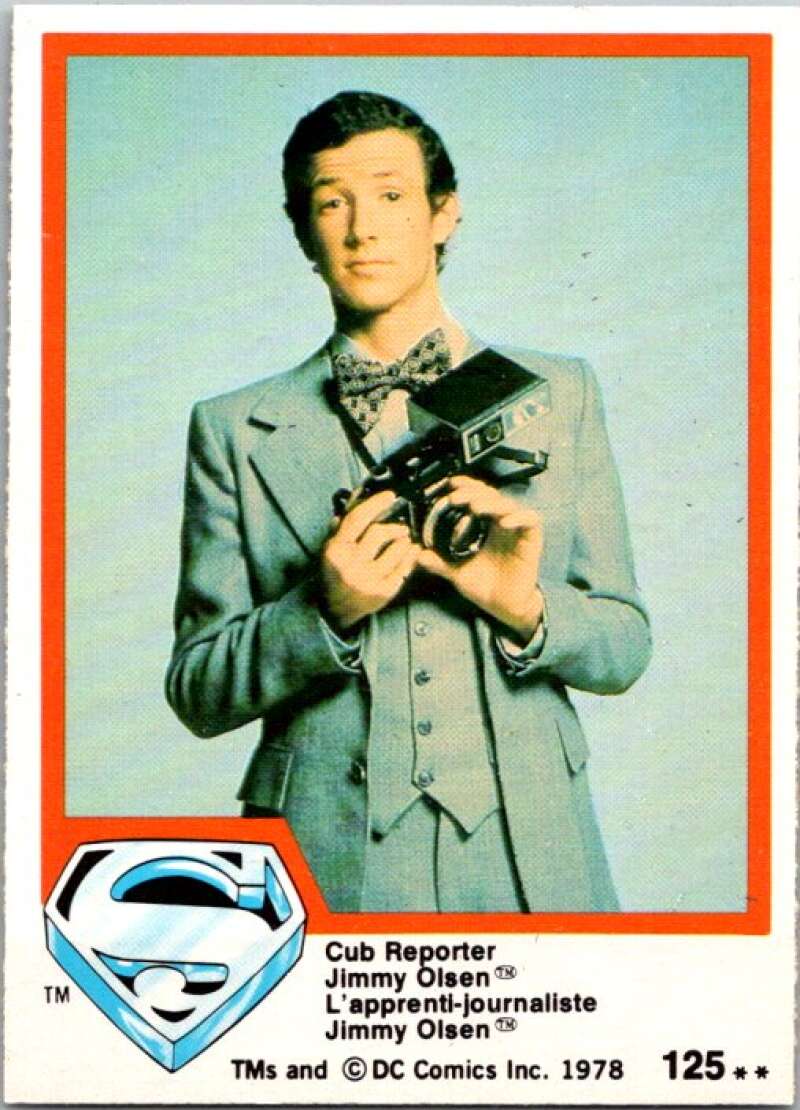 1978 OPC Superman #125 Cub Reporter Jimmy Olsen   V52162 Image 1