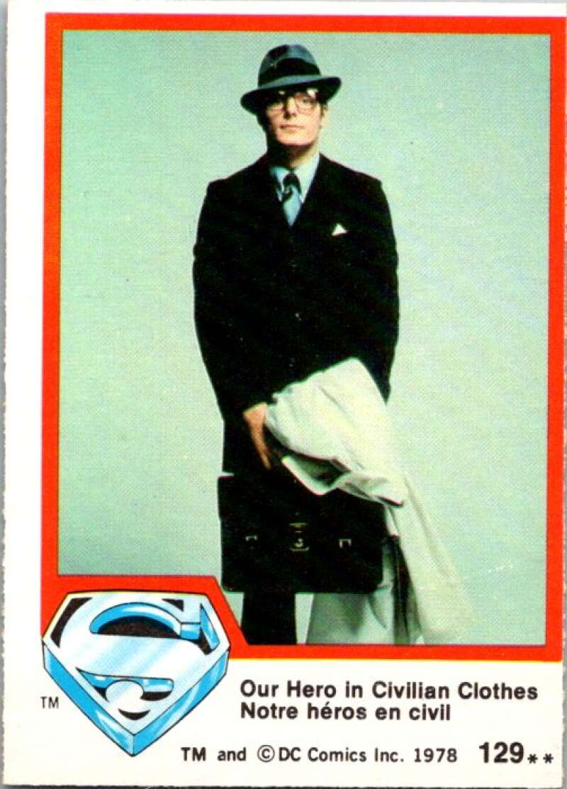 1978 OPC Superman #129 Our Hero In Civilian Clothes   V52174 Image 1