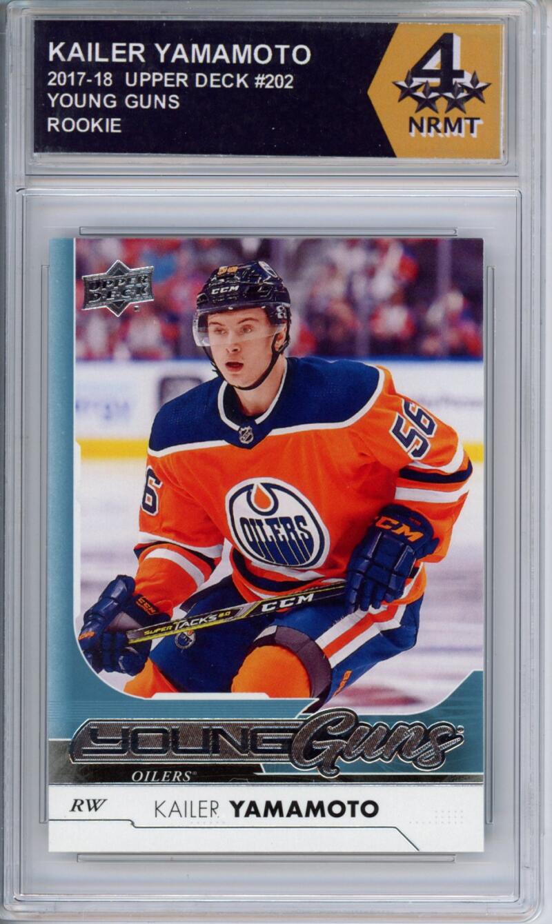 HCWPP - 2017-18 Upper Deck #202 Kailer Yamamoto Graded Rookie RC - 294208 Image 1