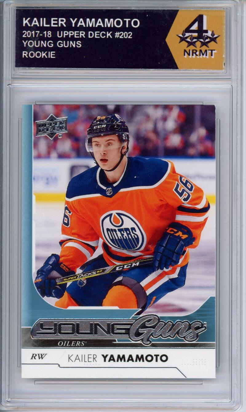 HCWPP - 2017-18 Upper Deck #202 Kailer Yamamoto Graded Rookie RC - 294209 Image 1