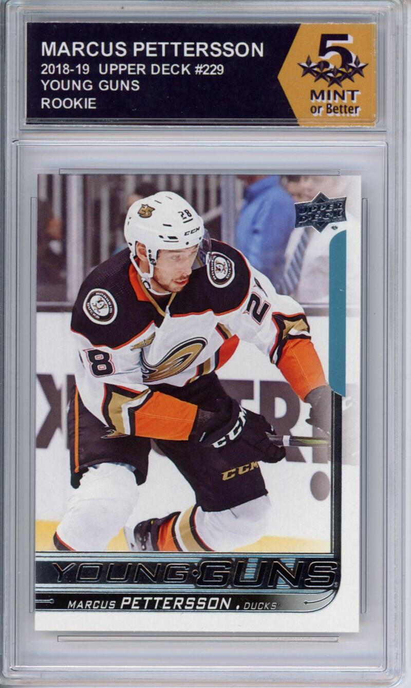 HCWPP - 2018-19 Upper Deck #229 Marcus Pettersson YG Graded Rookie RC - 294206 Image 1